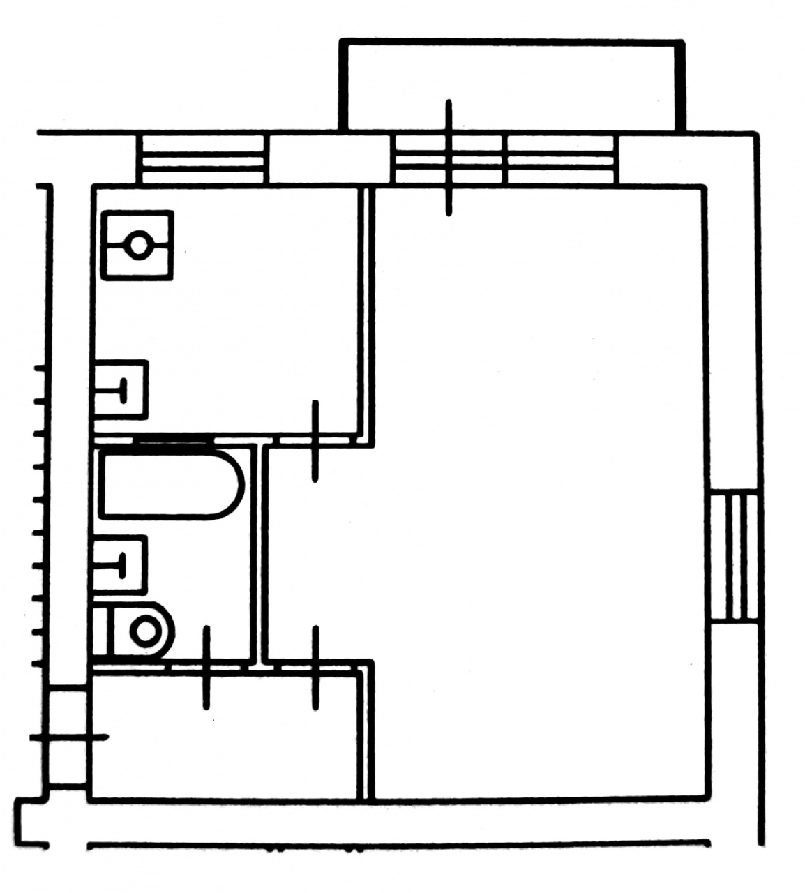 1-комнатная квартира, 31.8 м² - фото 16