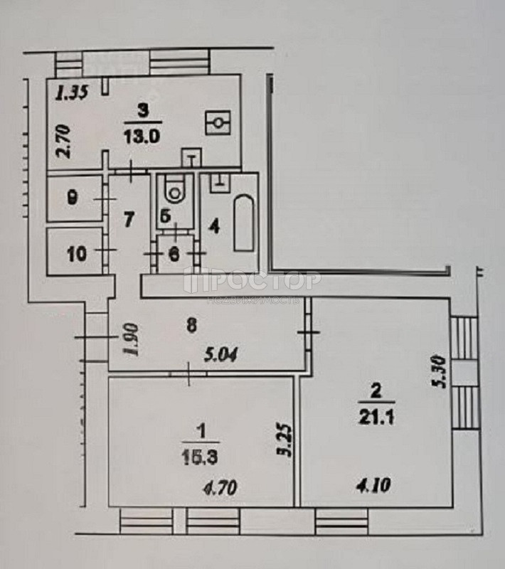 2-комнатная квартира, 72 м² - фото 12