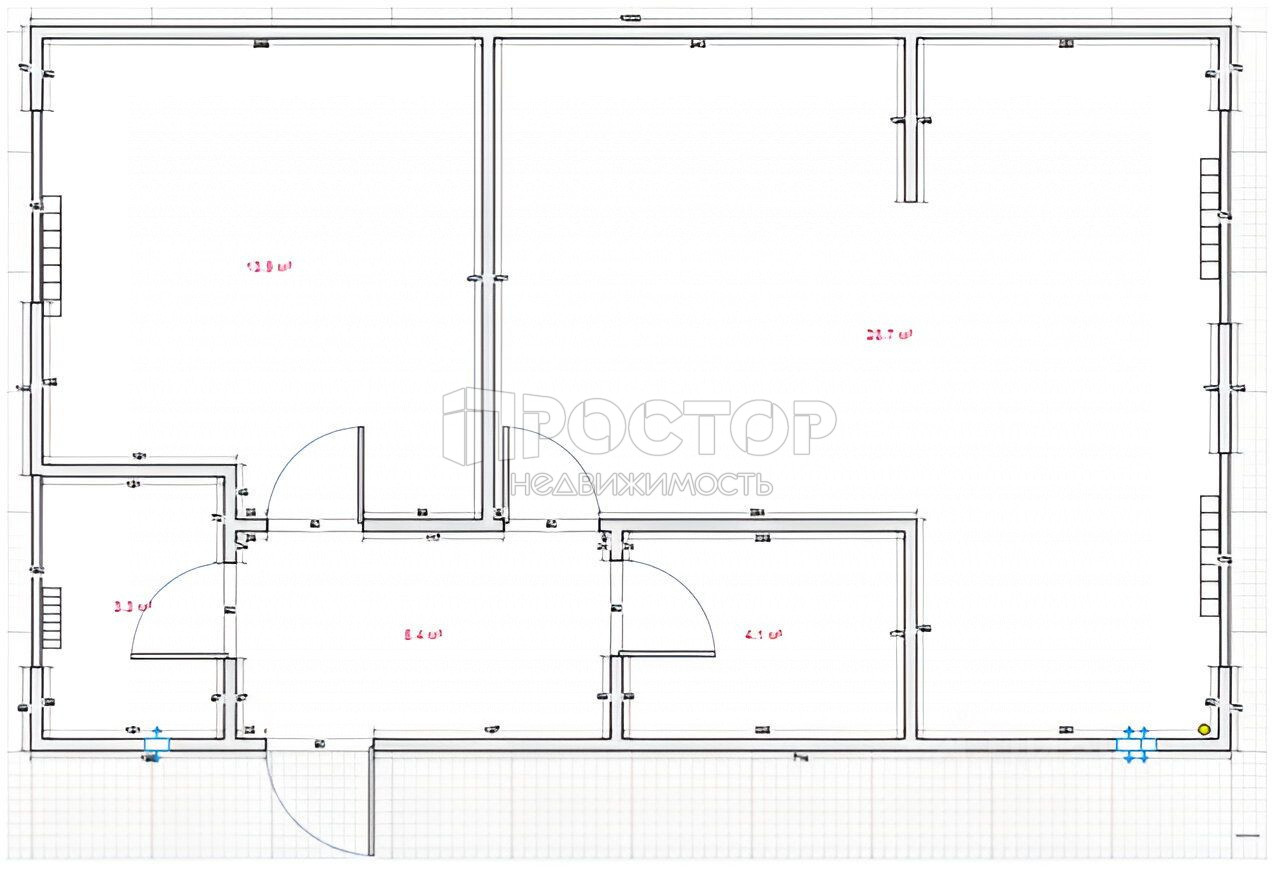 2-комнатная квартира, 55.3 м² - фото 5