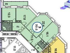2-комнатная квартира, 96 м² - фото 21