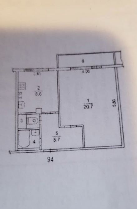 1-комнатная квартира, 42 м² - фото 6