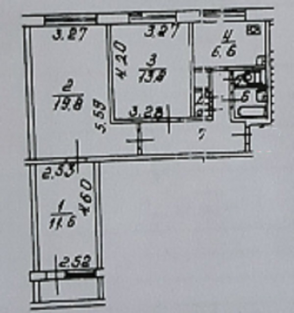 3-комнатная квартира, 64 м² - фото 15