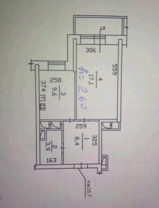 1-комнатная квартира, 40 м² - фото 13