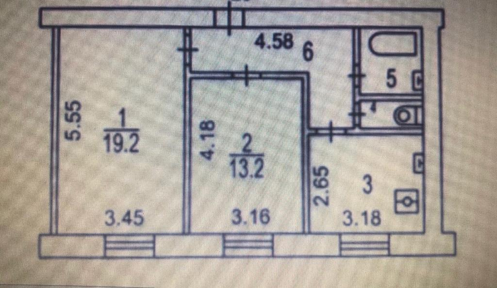 2-комнатная квартира, 53 м² - фото 18