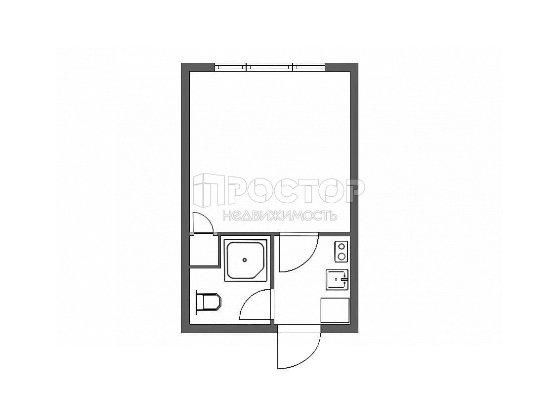 1-комнатная квартира, 12.9 м² - фото 8