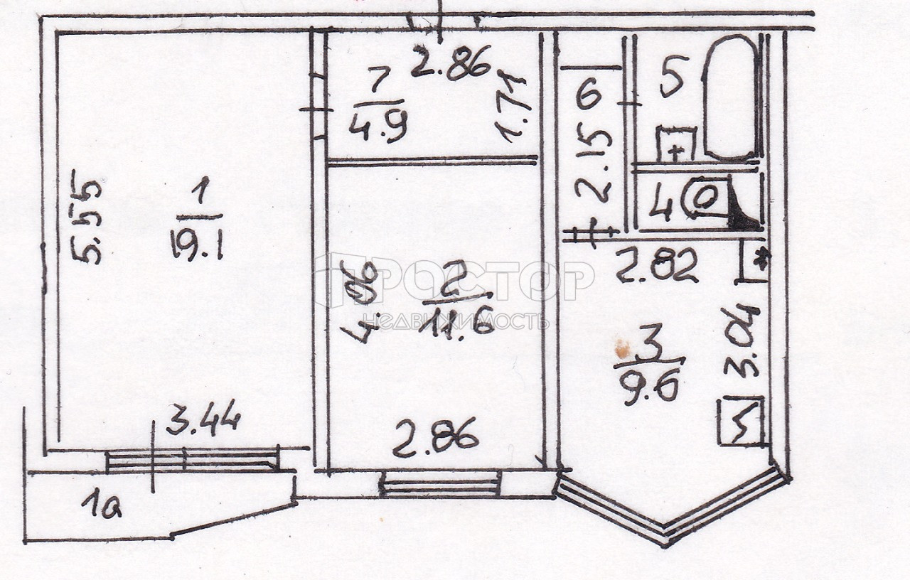 2-комнатная квартира, 51.4 м² - фото 9