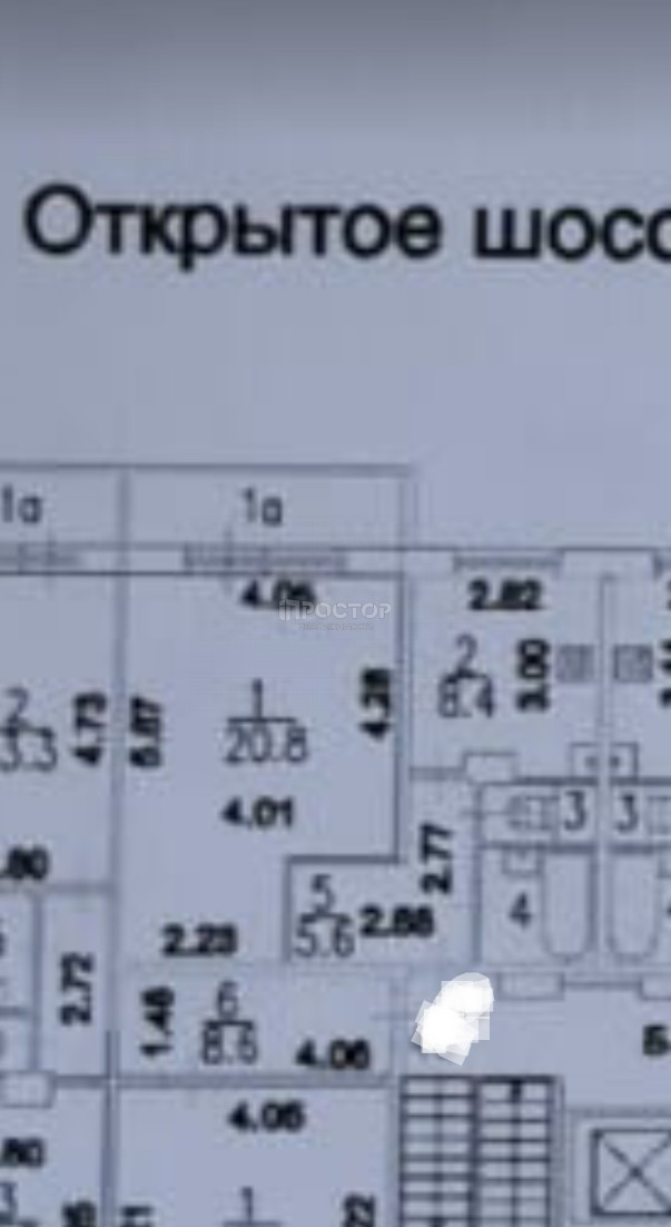 1-комнатная квартира, 38.7 м² - фото 16
