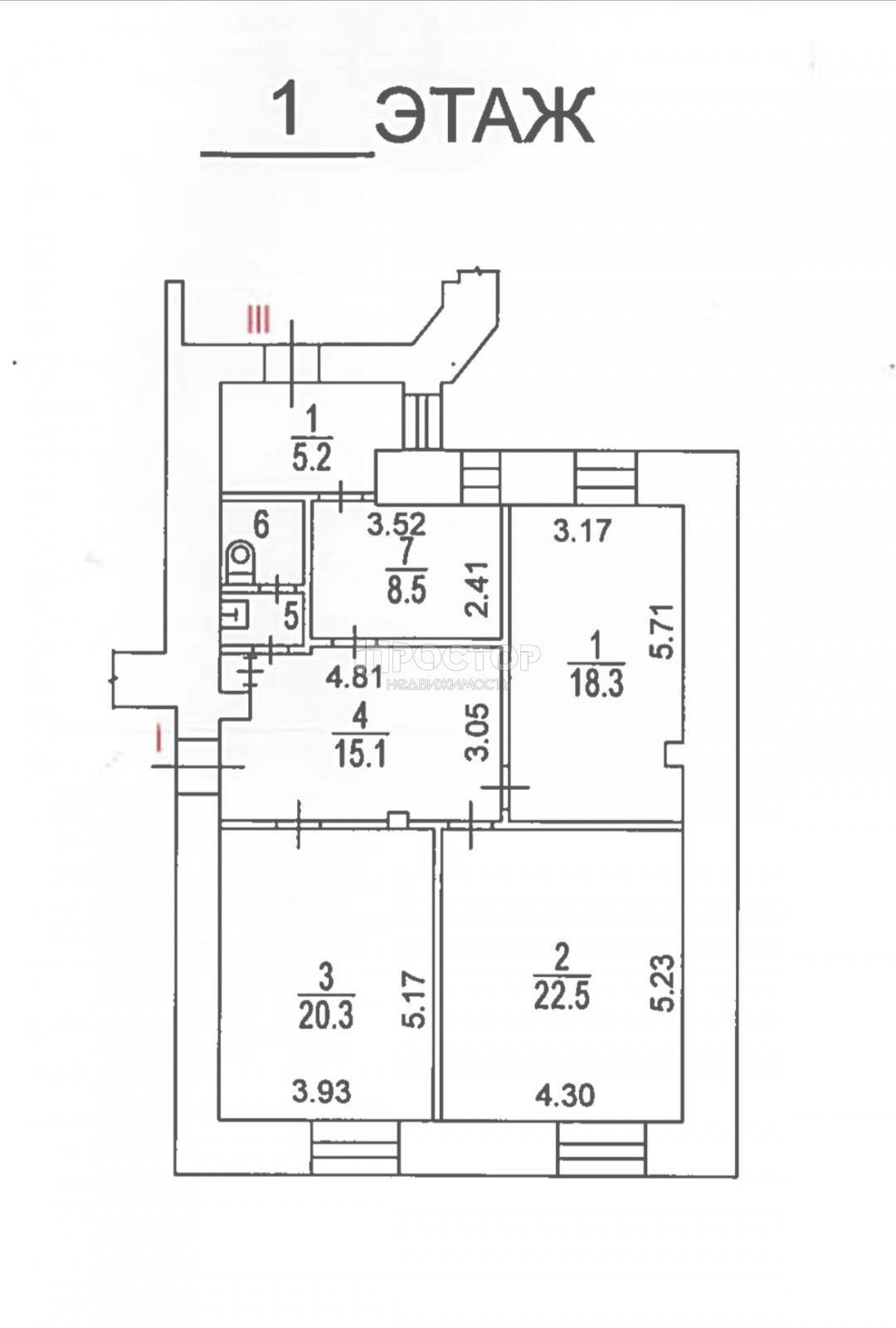 3-комнатная квартира, 93.4 м² - фото 14