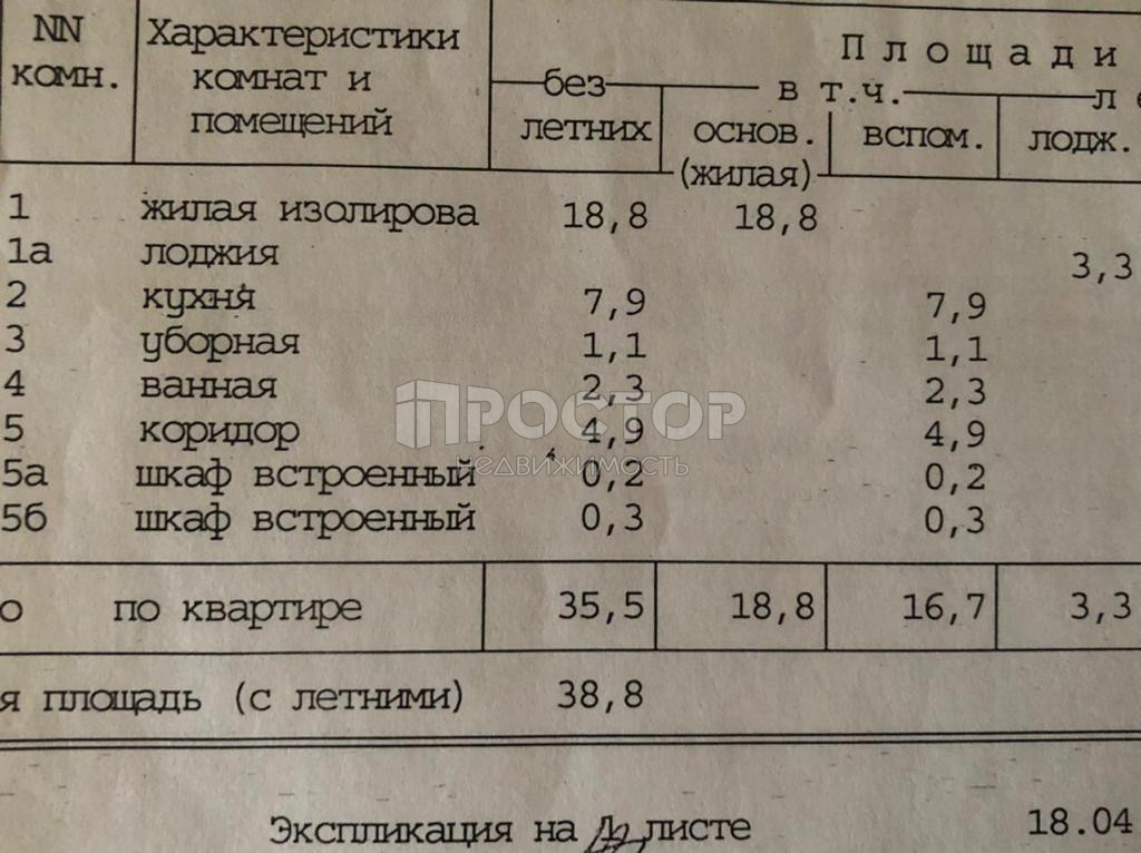 1-комнатная квартира, 38.8 м² - фото 15