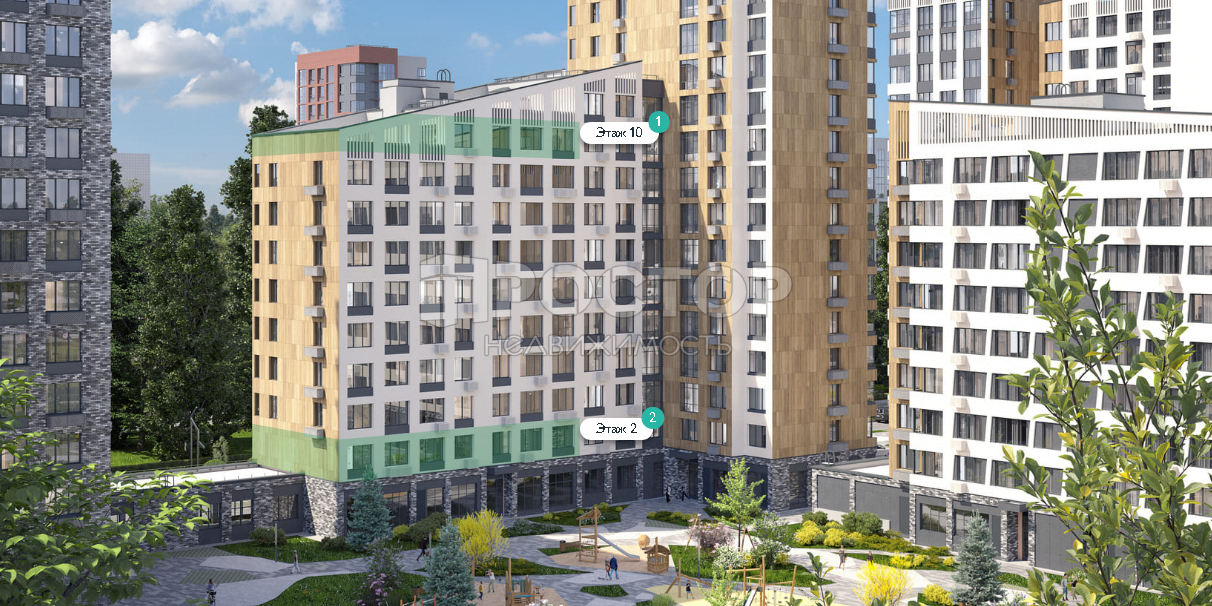 1-комнатная квартира, 33.2 м² - фото 3