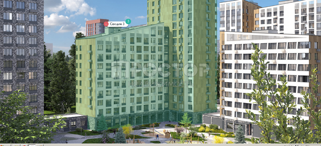 1-комнатная квартира, 33.2 м² - фото 4