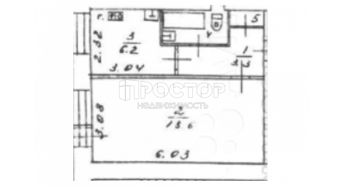 1-комнатная квартира, 33.7 м² - фото 12