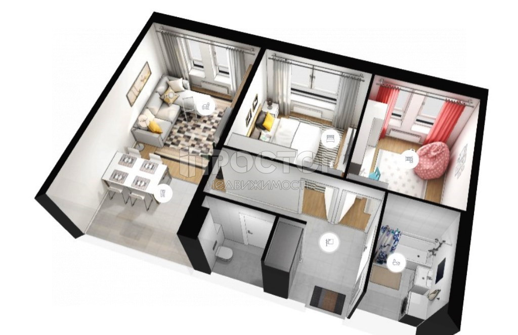 2-комнатная квартира, 56 м² - фото 6