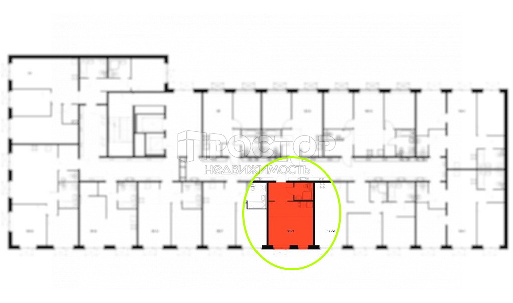 Студия, 25.2 м² - фото 10