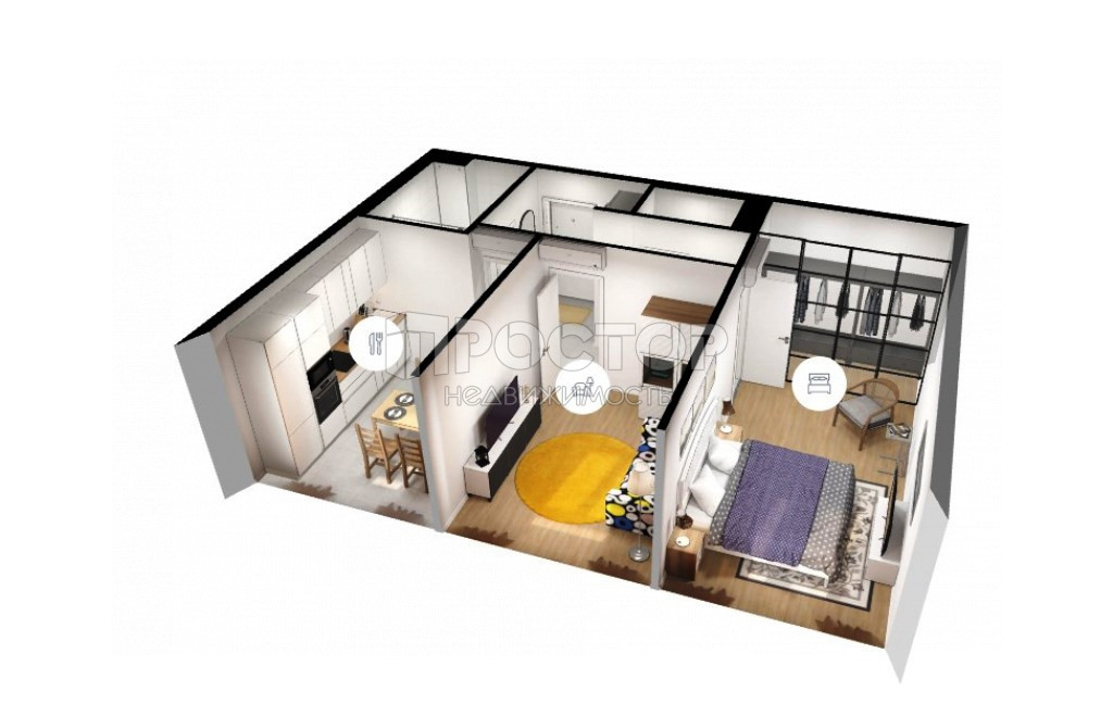 2-комнатная квартира, 51 м² - фото 5