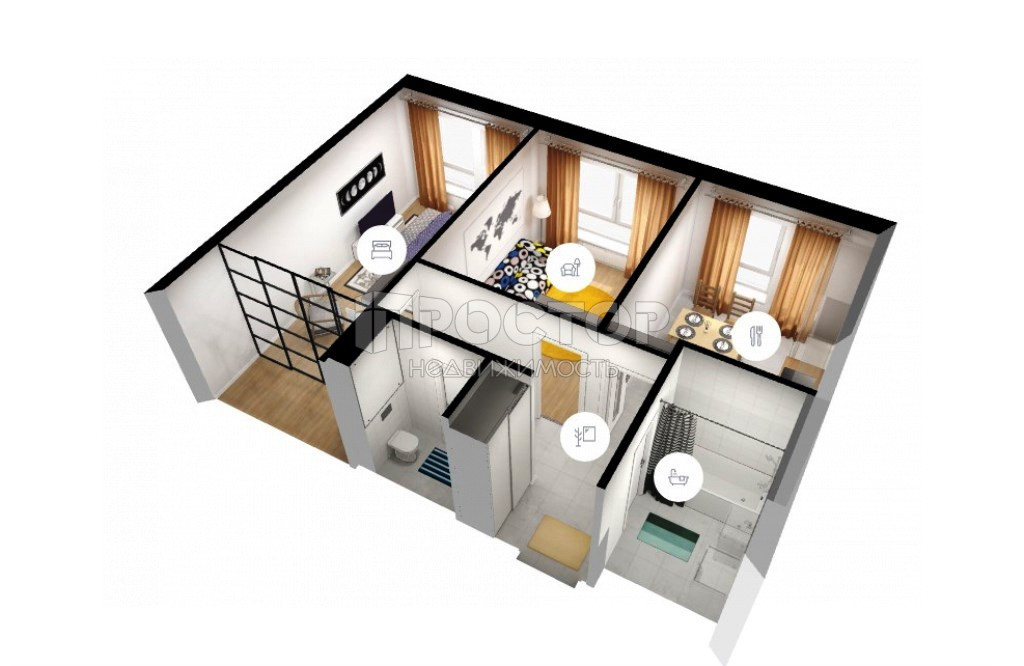 2-комнатная квартира, 51 м² - фото 6