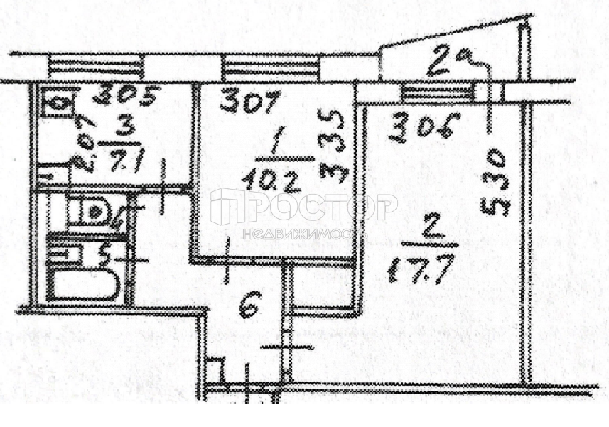 2-комнатная квартира, 44.4 м² - фото 15