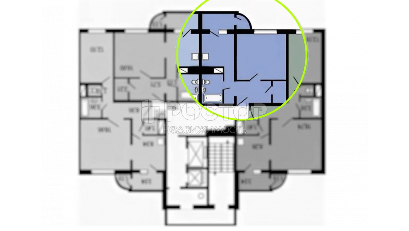 1-комнатная квартира, 41 м² - фото 11