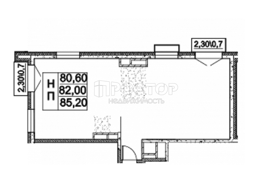 3-комнатная квартира, 85.2 м² - фото 2