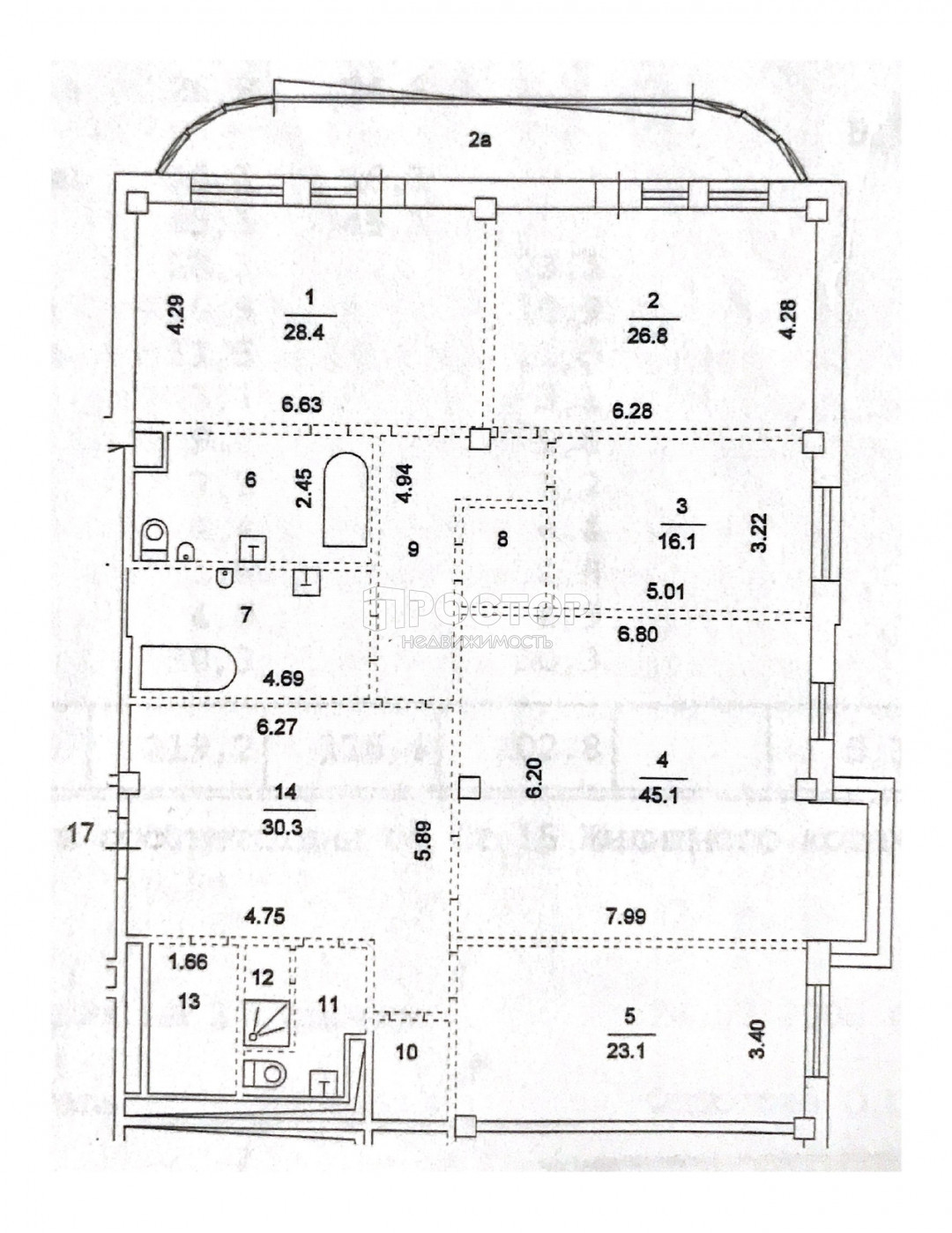 4-комнатная квартира, 219.2 м² - фото 28