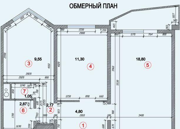 2-комнатная квартира, 55 м² - фото 7