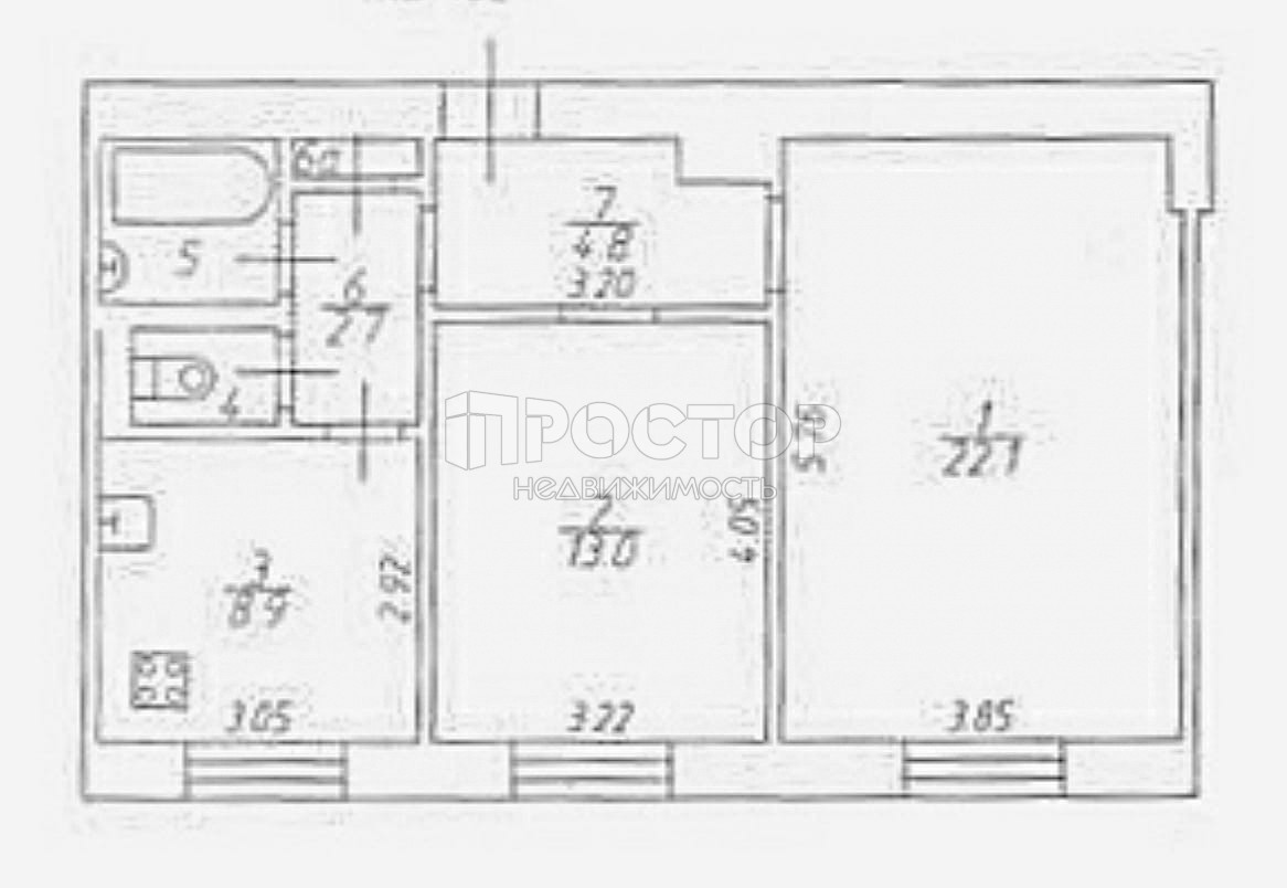 2-комнатная квартира, 56.2 м² - фото 14