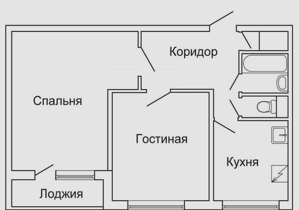 2-комнатная квартира, 47 м² - фото 3