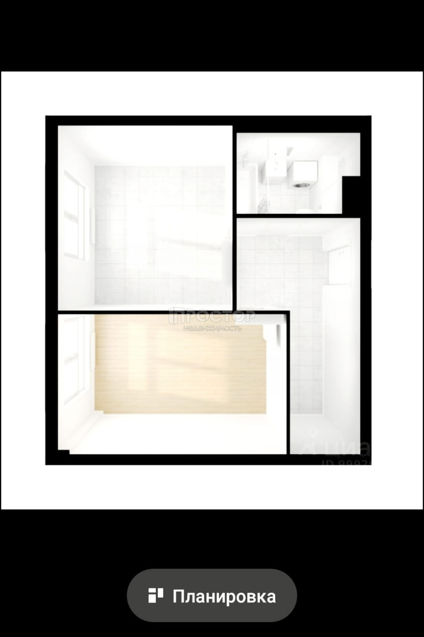 1-комнатная квартира, 40.2 м² - фото 2