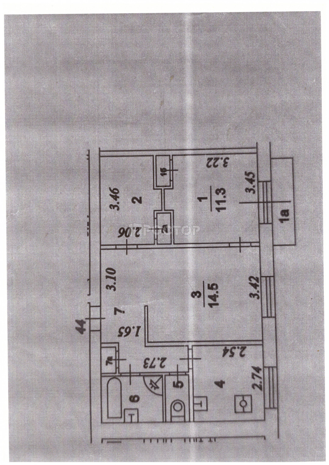 2-комнатная квартира, 58 м² - фото 13