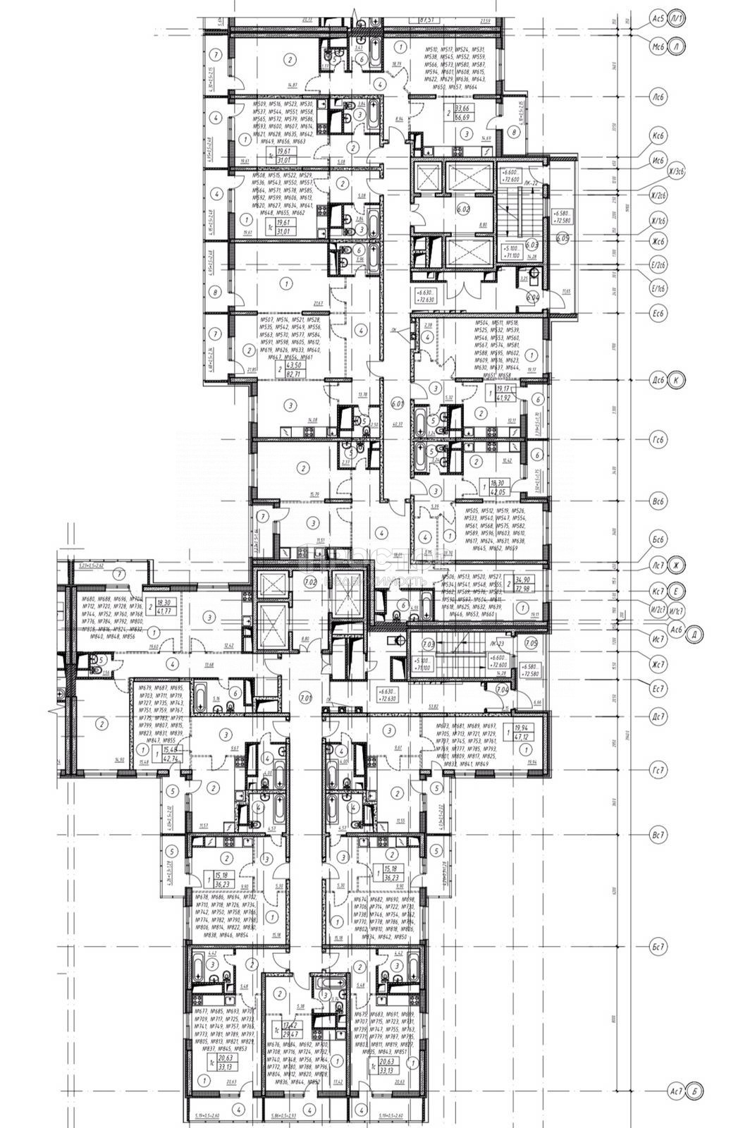 2-комнатная квартира, 66.69 м² - фото 8