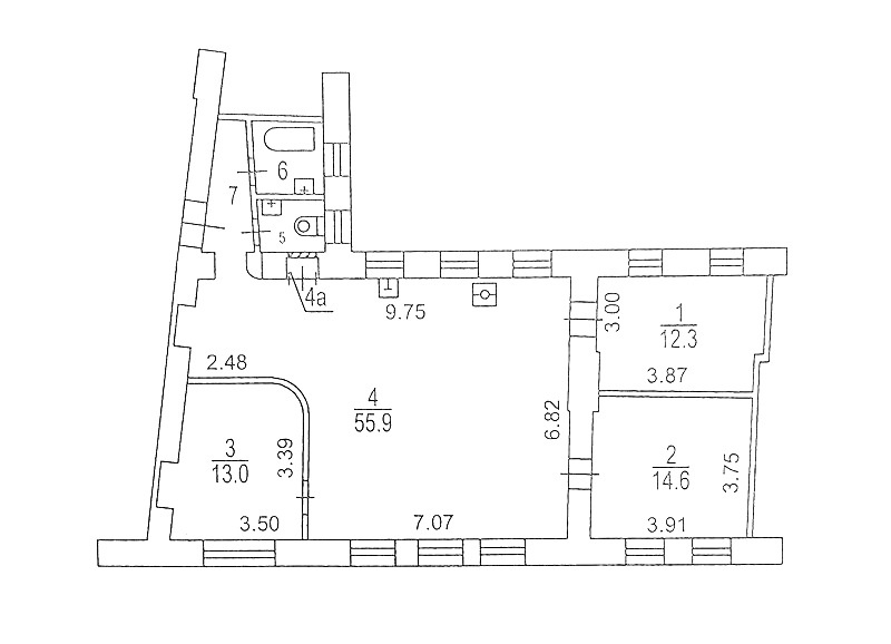 4-комнатная квартира, 106 м² - фото 24