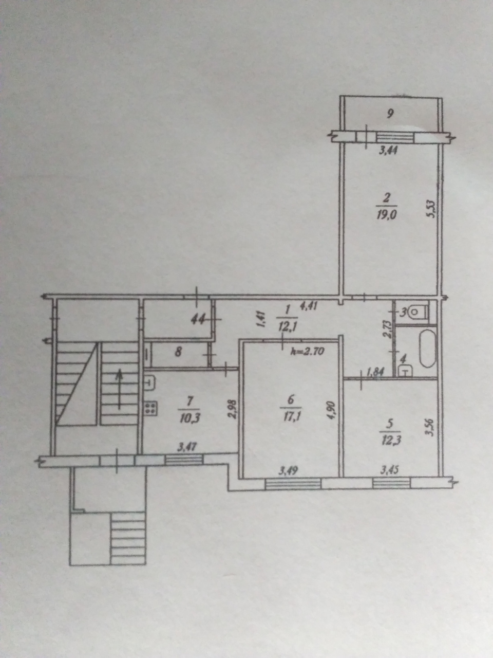 3-комнатная квартира, 78.6 м² - фото 10