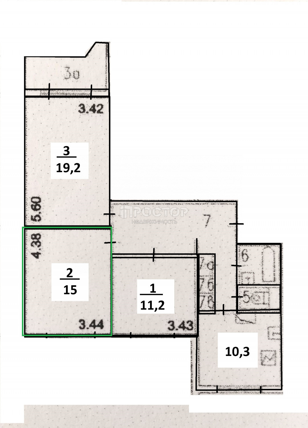 3-комнатная квартира, 76.2 м² - фото 31