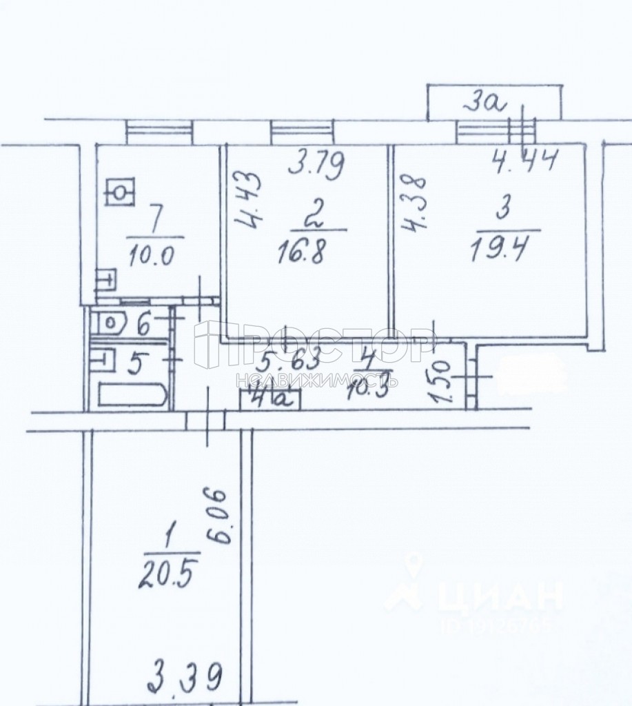 3-комнатная квартира, 82.5 м² - фото 10