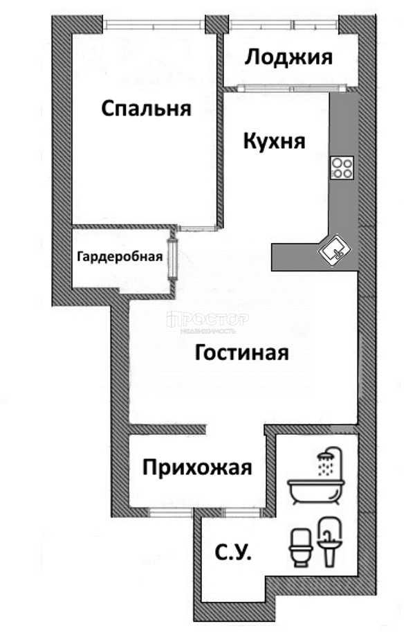 2-комнатная квартира, 64 м² - фото 15