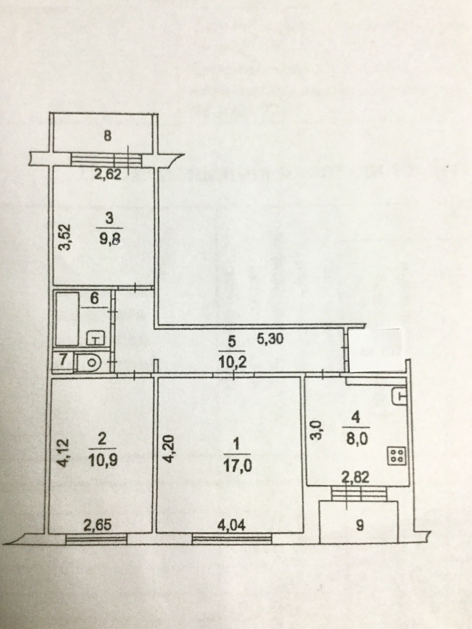 3-комнатная квартира, 67 м² - фото 27