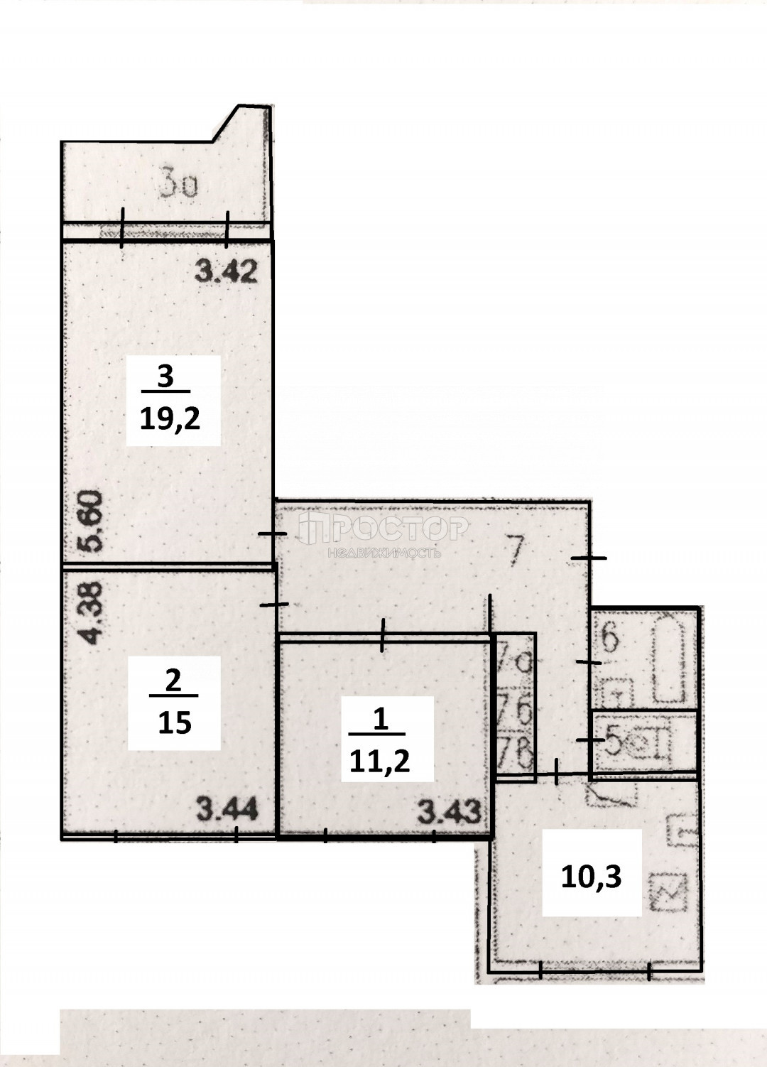 3-комнатная квартира, 74.5 м² - фото 25