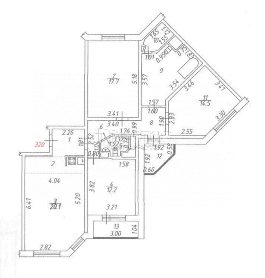 4-комнатная квартира, 100 м² - фото 23