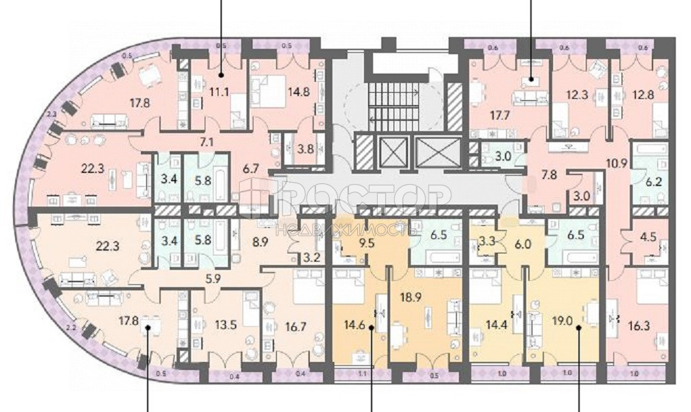 2-комнатная квартира, 54 м² - фото 7