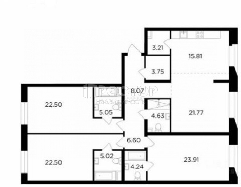 4-комнатная квартира, 147 м² - фото 2