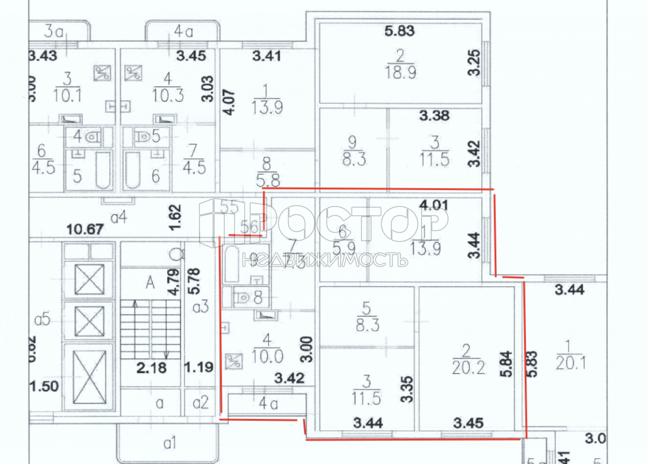 3-комнатная квартира, 81.1 м² - фото 25