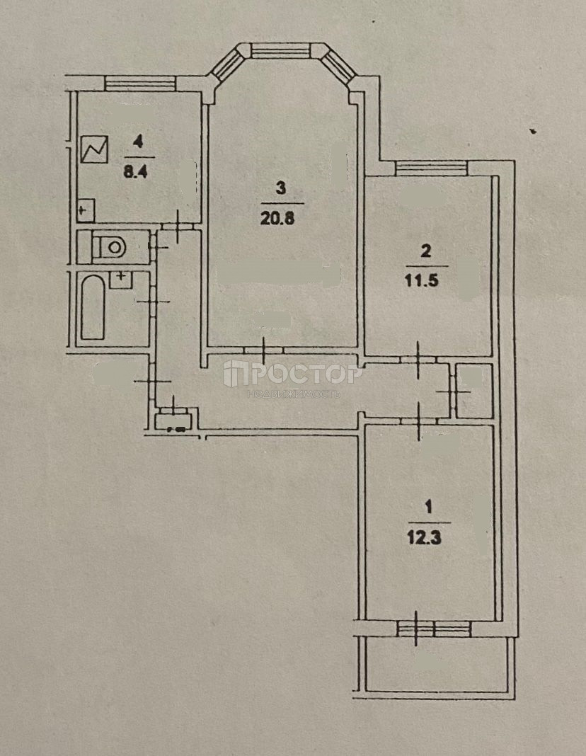 3-комнатная квартира, 73 м² - фото 18