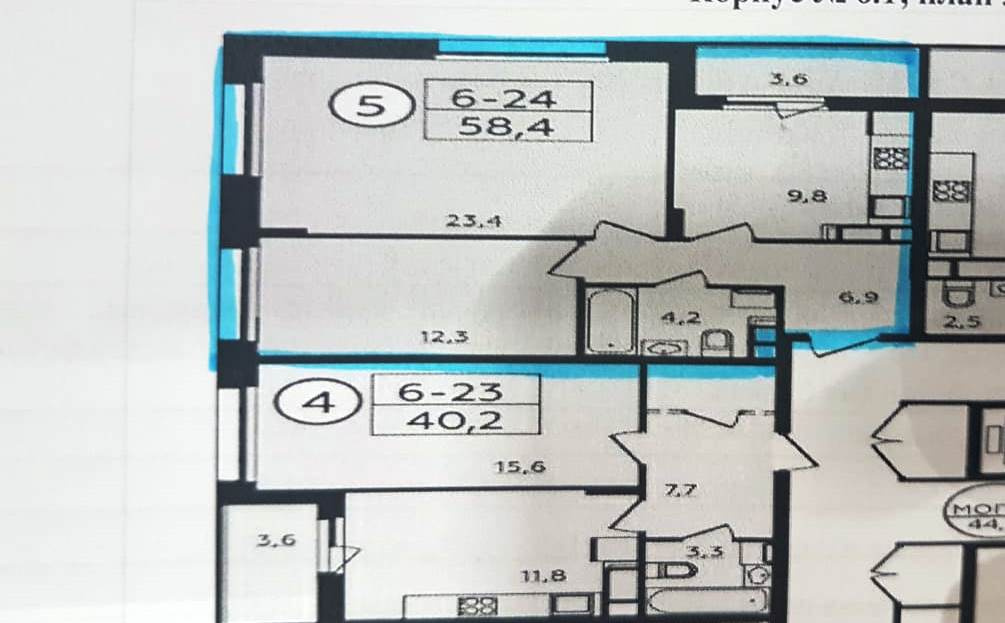 2-комнатная квартира, 60 м² - фото 16