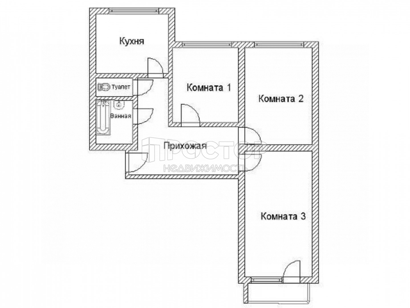 3-комнатная квартира, 81 м² - фото 45
