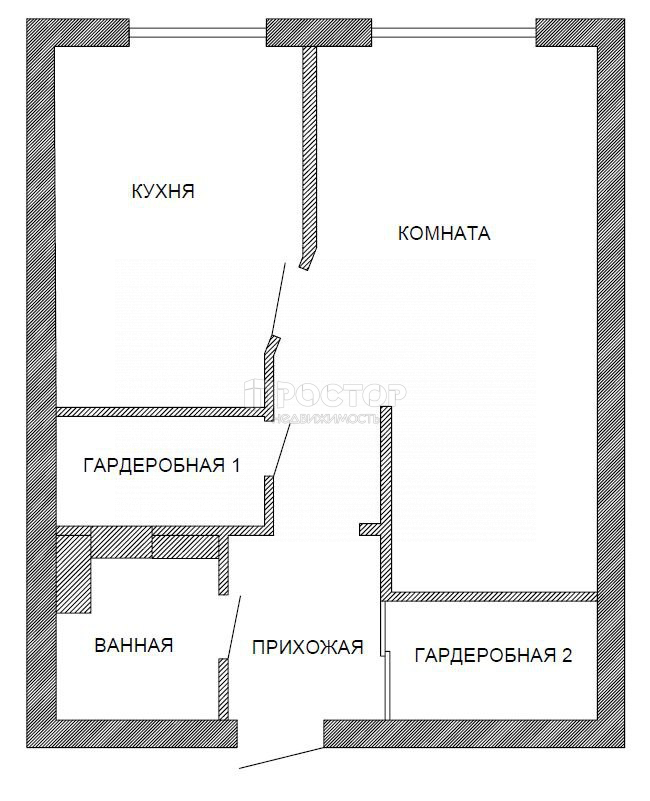 1-комнатная квартира, 42.6 м² - фото 19