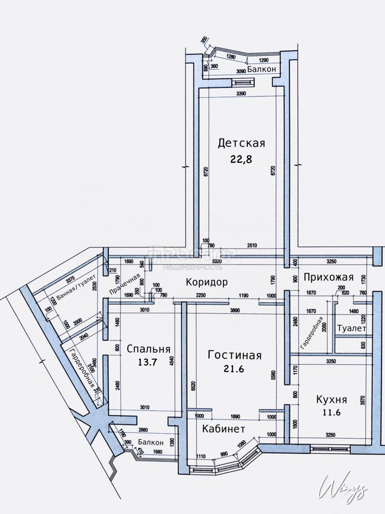 3-комнатная квартира, 104.7 м² - фото 2