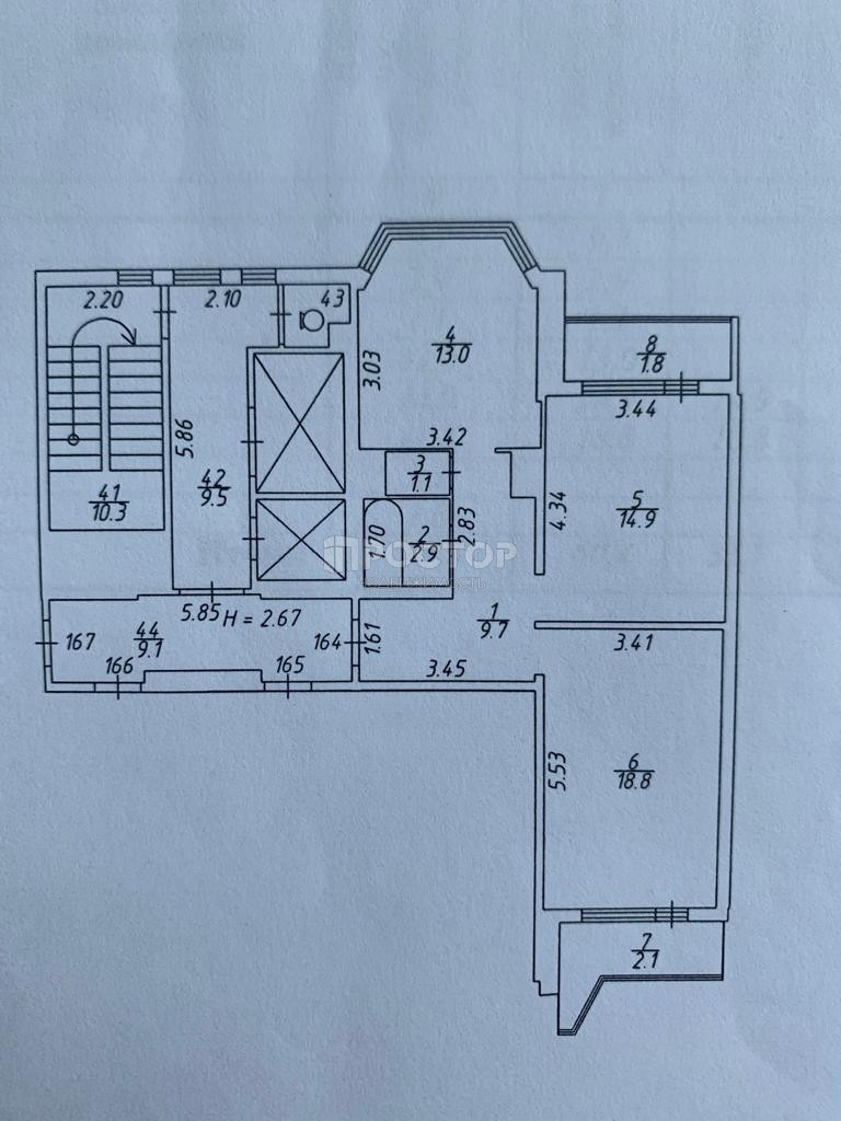 2-комнатная квартира, 60.4 м² - фото 24