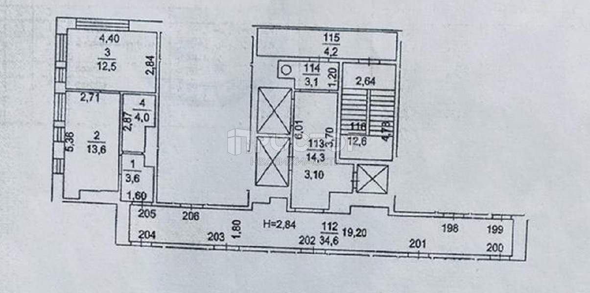 1-комнатная квартира, 34 м² - фото 47