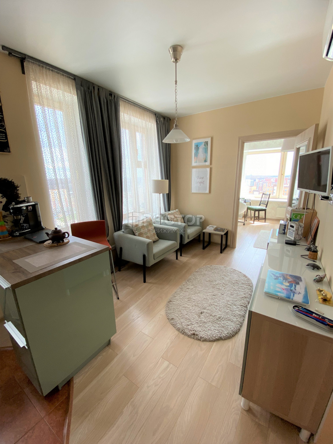 1-комнатная квартира, 34 м² - фото 9