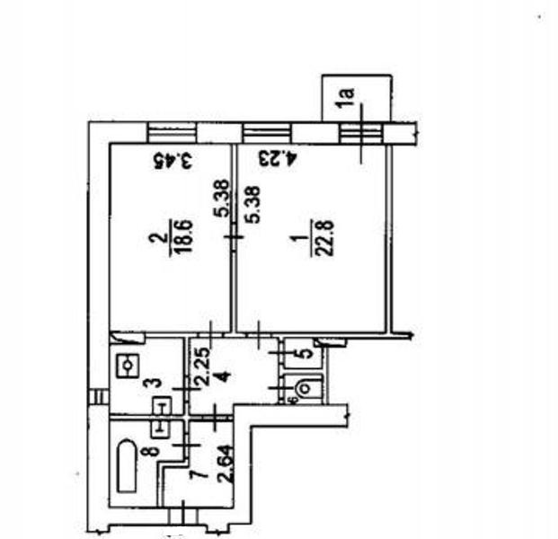 2-комнатная квартира, 62 м² - фото 5